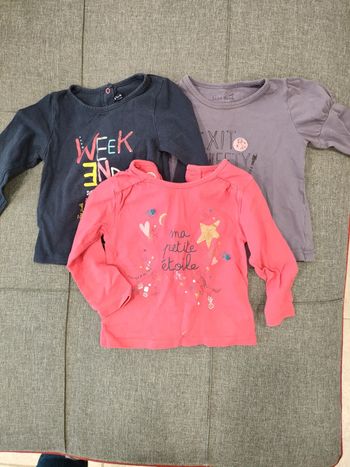 Tee-shirts manches longues 18 mois