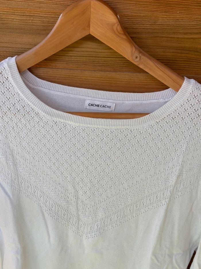 Pull fin blanc - photo numéro 2