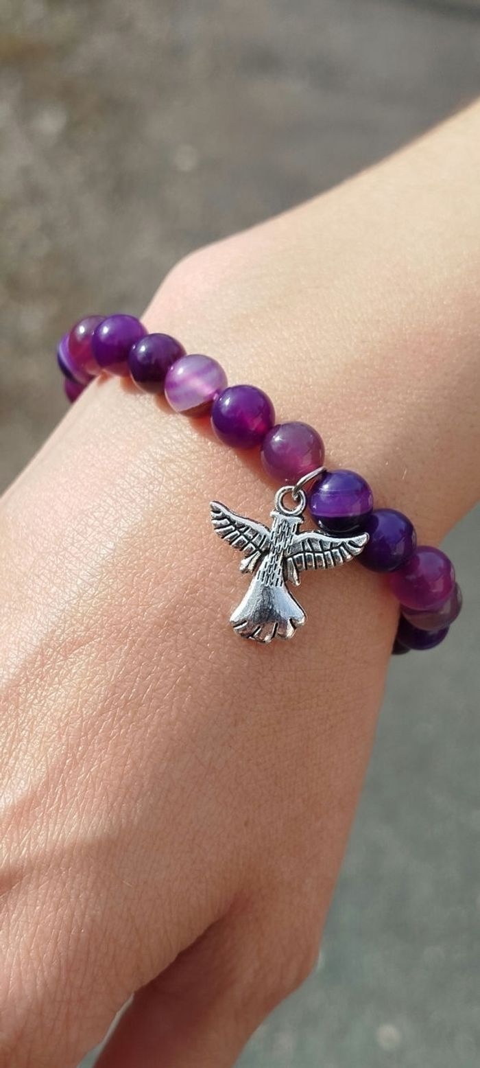 Bracelet de soins Lithotherapie anti stress - photo numéro 2