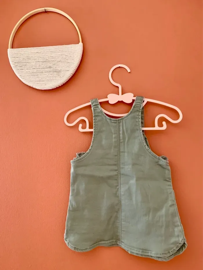 Robe salopette kaki - TAO - 6 mois - photo numéro 2