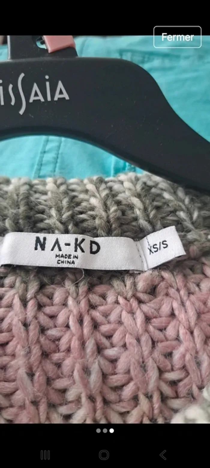 Pull sans manche Nakd XS/S - photo numéro 3