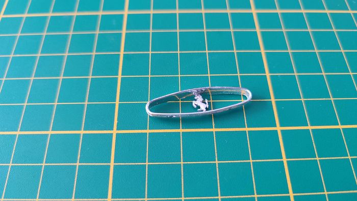 Calandre sigle avant pièce détachée Ferrari gto 1962 miniature maquette 1/18 1/18e burago #B73