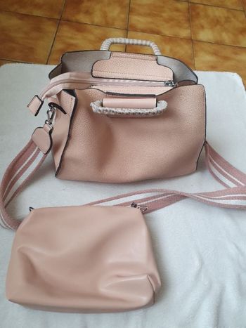 Sac Bandoulière rose poudré