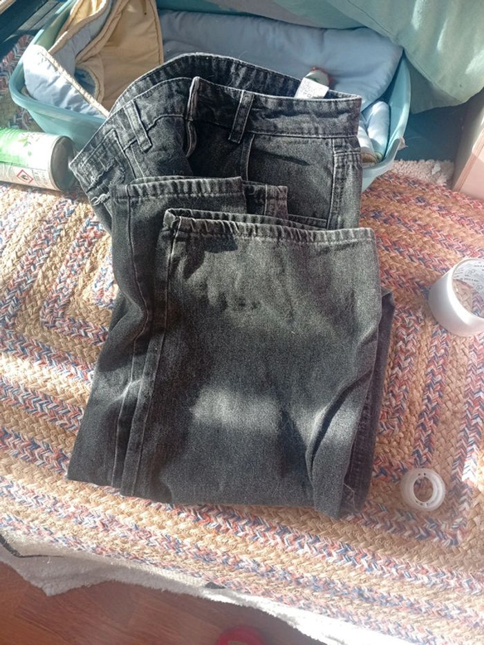 Lot de 2 jeans gris femme taille L - photo numéro 5