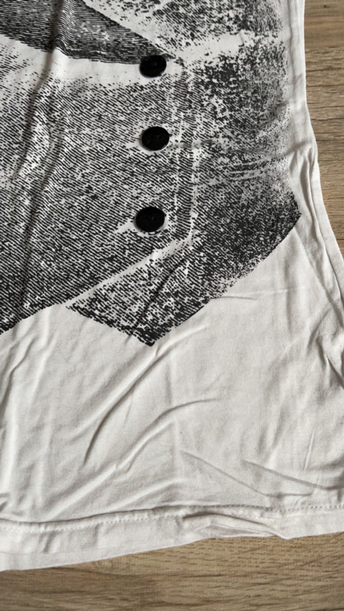 Tee-shirt blanc Sismix 12 ans - photo numéro 3