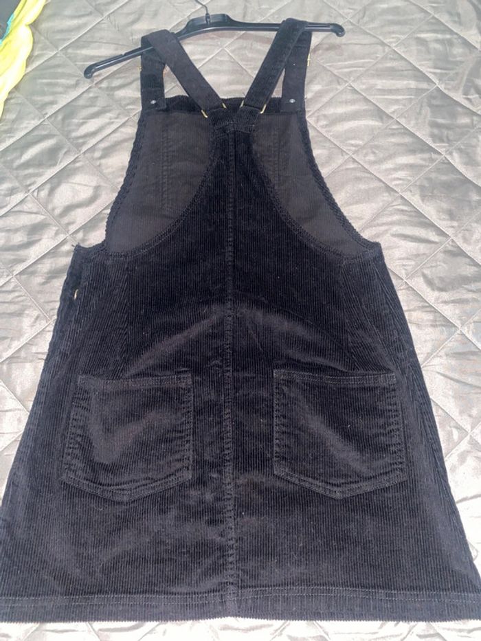 Robe salopette matière daim noir - photo numéro 3