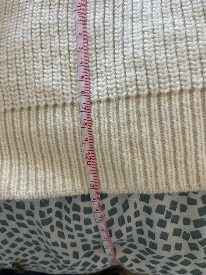 Magnifique robe pull hiver grosse maille écru neuve avec étiquette - photo numéro 2