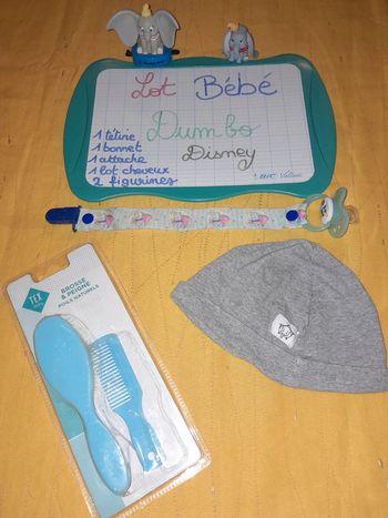 Lot cadeau naissance  Bébé Dumbo Disney bleu