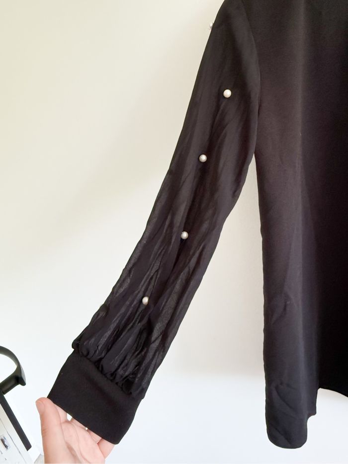 Robe ample avec manches transparente perles blanche taille 42 XL - photo numéro 2