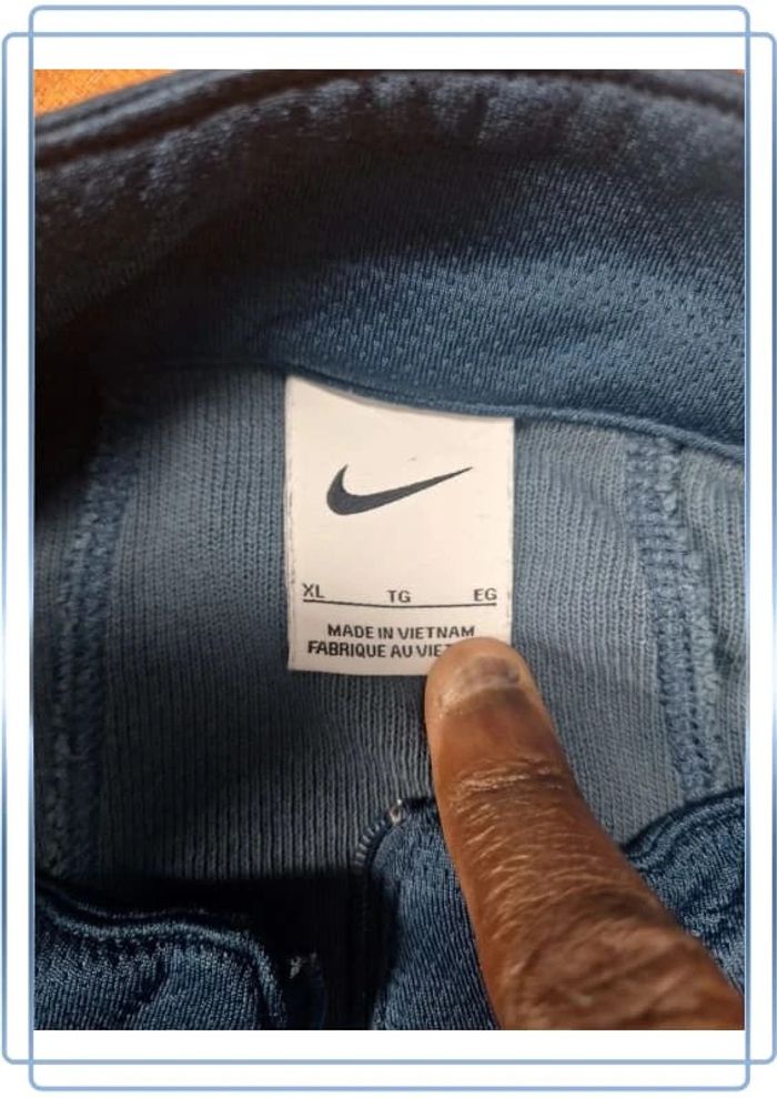 Sweat nike vintage homme quart de zip - taille XL brodé (365) - photo numéro 10