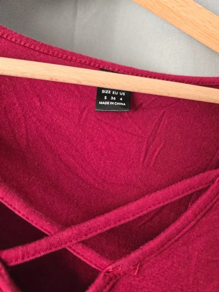 Robe grossesse bordeaux - photo numéro 2