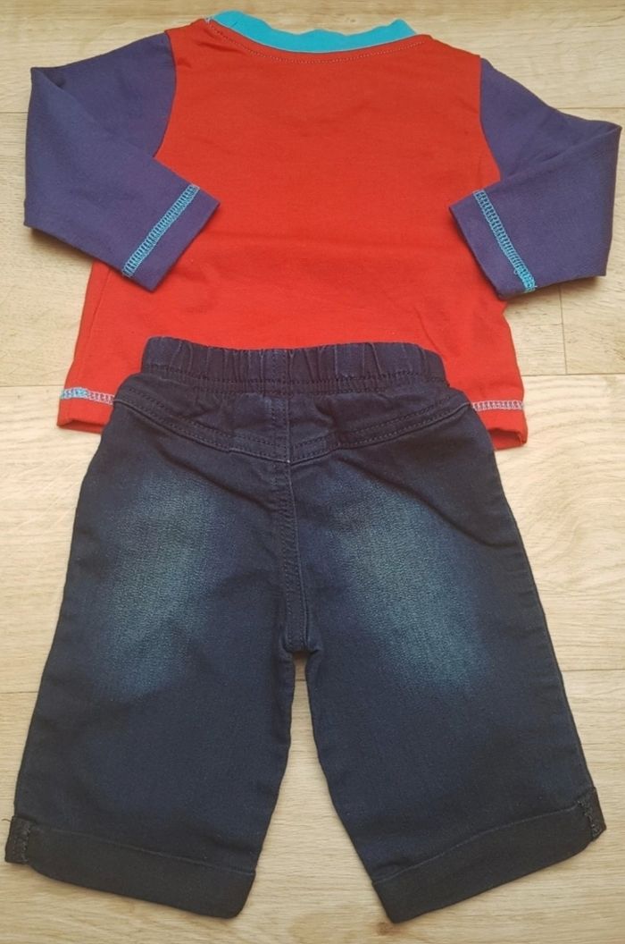 Ensemble t-shirt manches longues et jeans Baby Looney Tunes - photo numéro 2