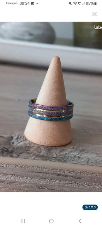 Bague en acier inoxydable taille 18 (57)