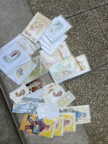 Lot cartes vintage