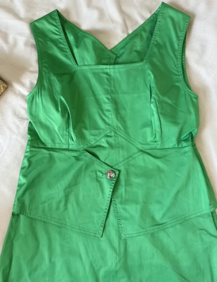 Robe verte huganco taille xxl - photo numéro 2