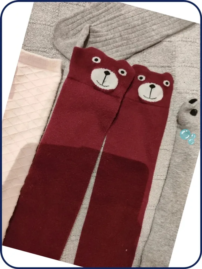 Lot chaussettes filles haute - photo numéro 3