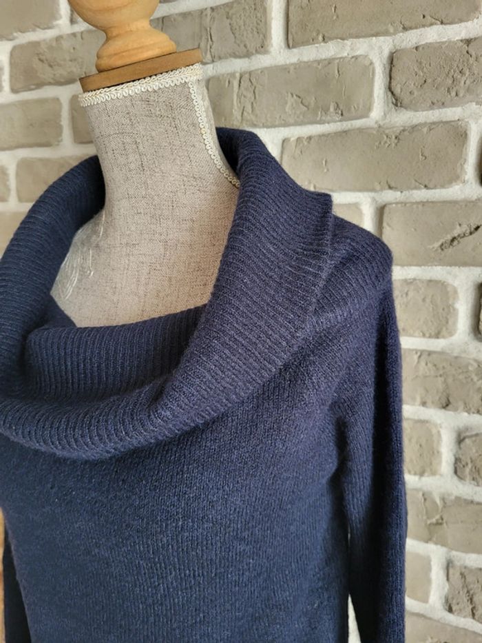 Robe pull bleu marine extra doux - Mango - Neuve - photo numéro 5