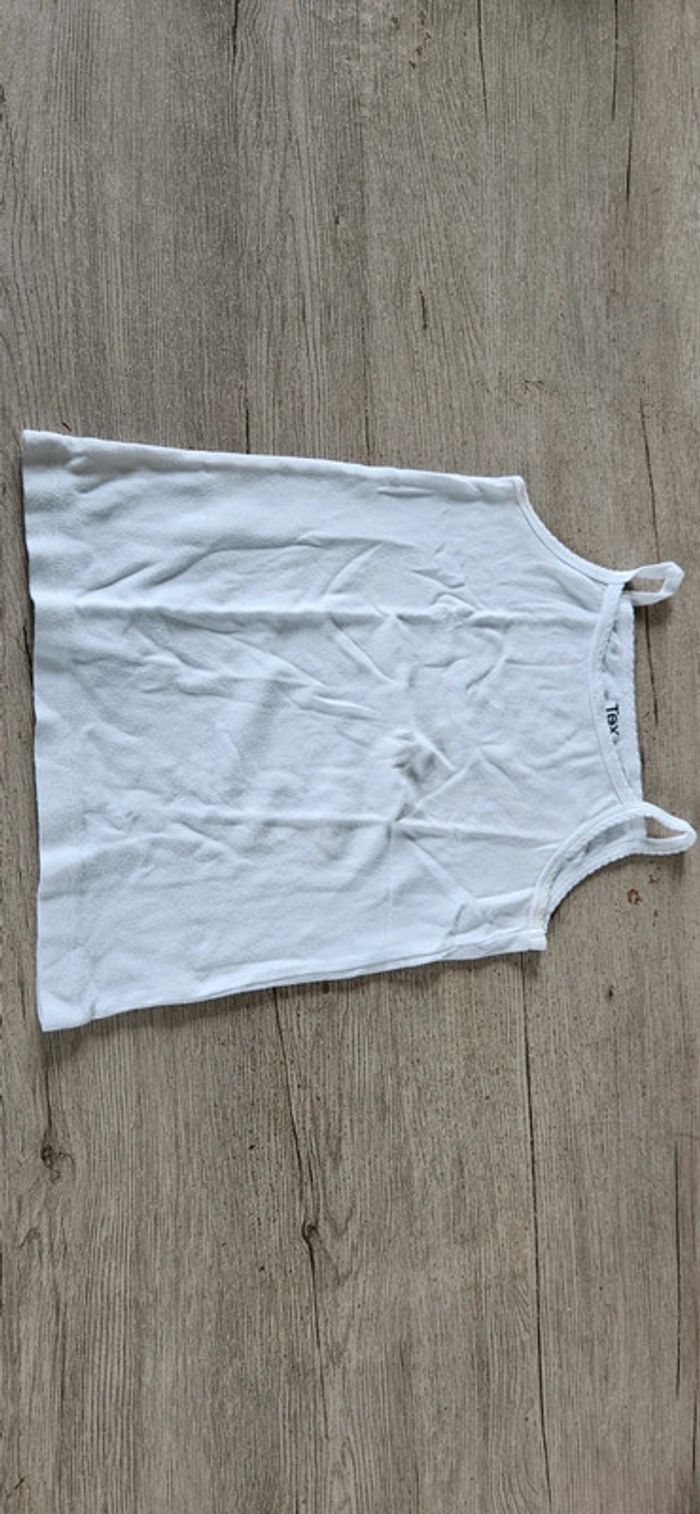 Chemisette blanche à bretelles, Tex, taille 10/12 ans