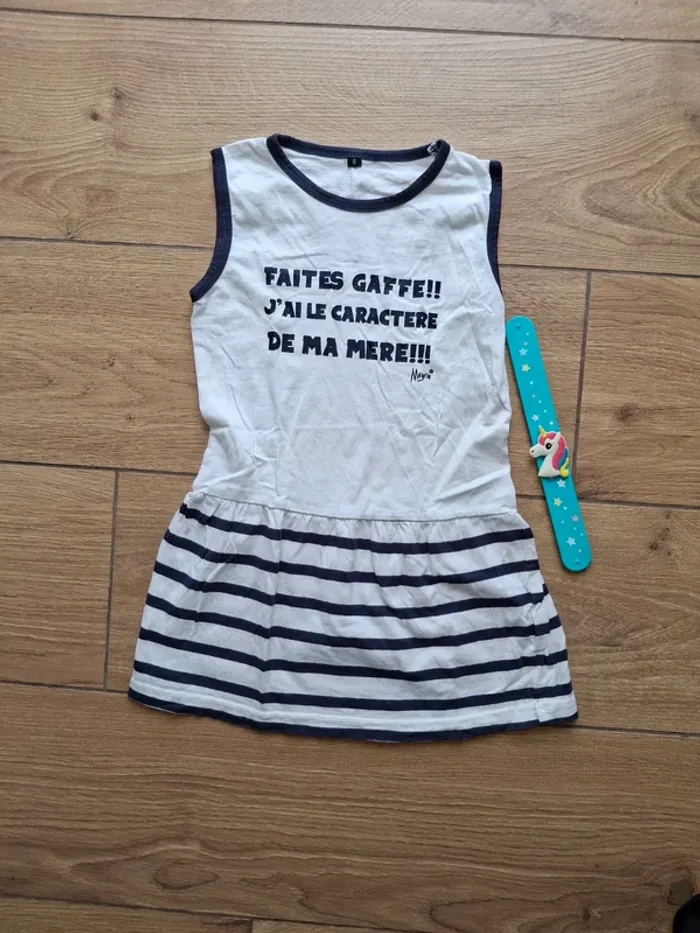 Robe 6 ans citation Faites gaffe !! - photo numéro 2