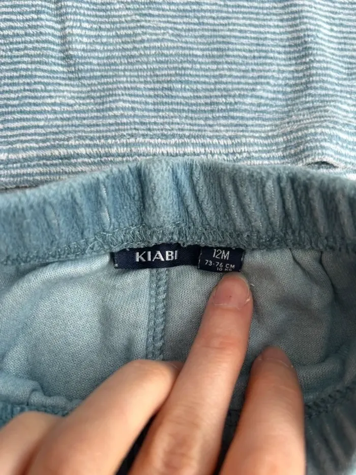 Pyjama hiver velours 2 pièces mixte - 12 mois - Kiabi - photo numéro 5