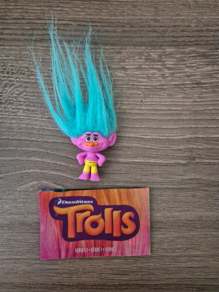 Trolls - 4 figurines cheveux dressés - photo numéro 4