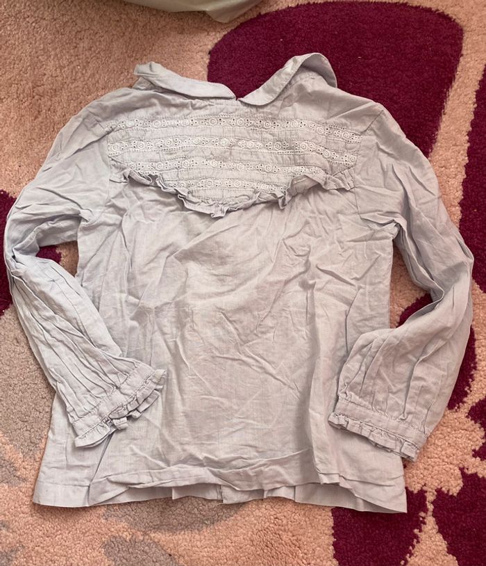 Blouse fille bleu ciel Gocco 3-4 ans