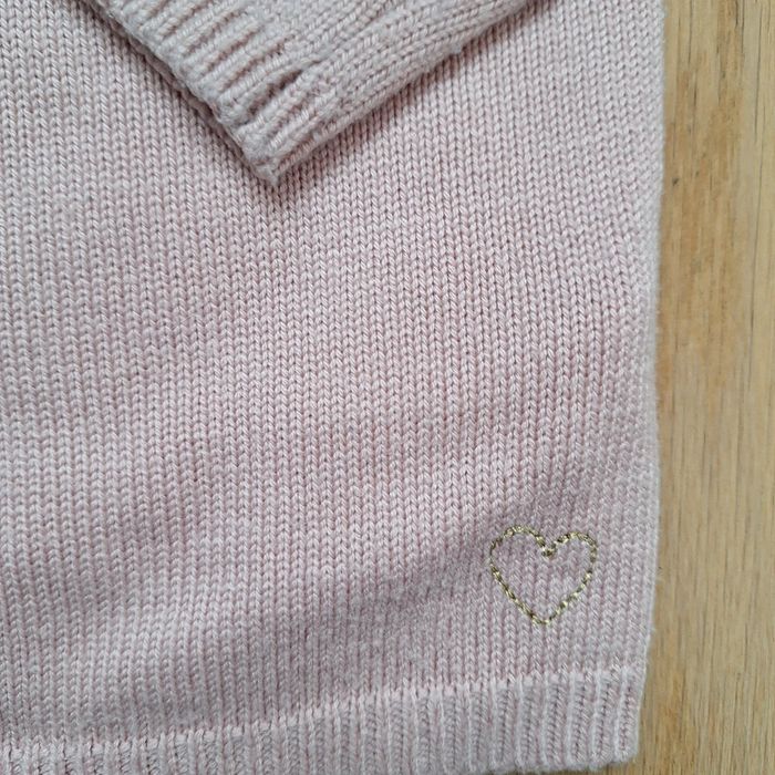 Gilet biche rose poudré Sergent Major 7 ans laine  alpaga - photo numéro 3