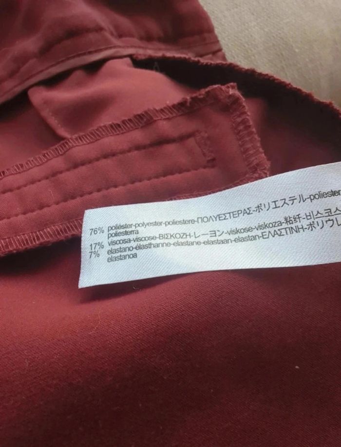 Pantalon classique zara couleur marron/brique - photo numéro 5