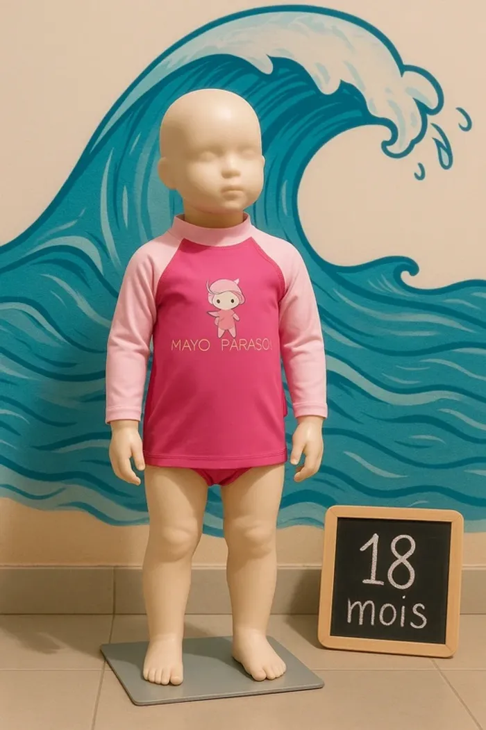 Maillot de bain t-shirt anti UV - Taille 18 mois - MayoParasol - photo numéro 2