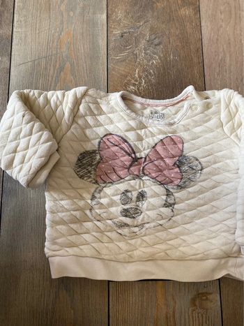 Pull beige et rose Minnie 18 mois
