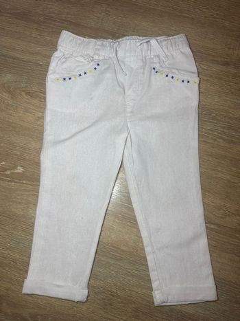 Pantalon blanc en lin Orchestra l
