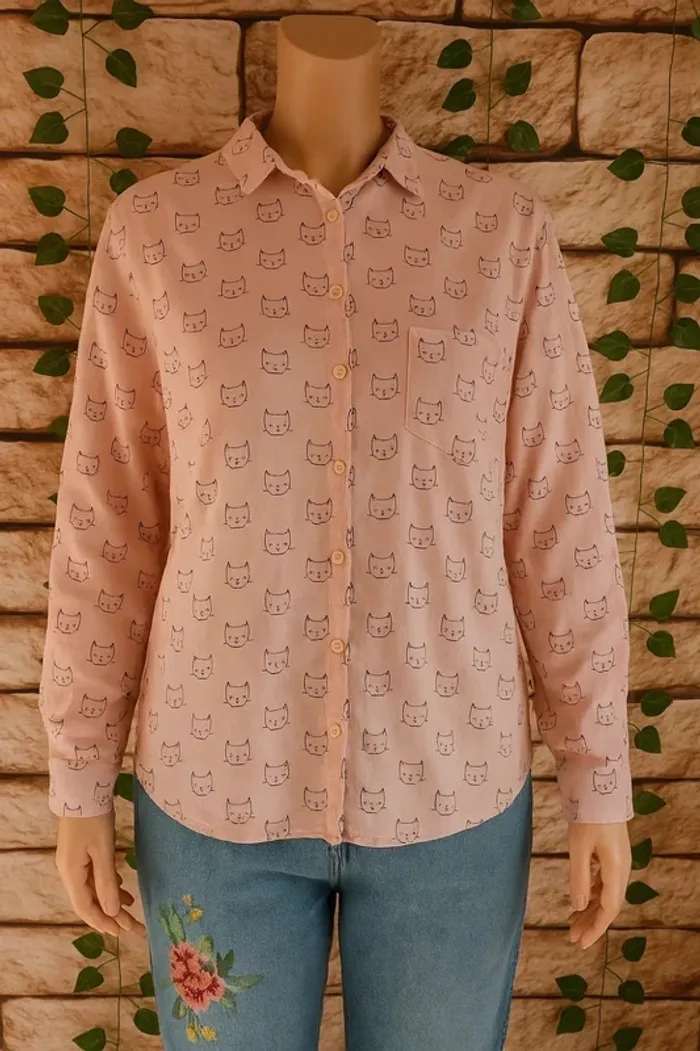 🌸Chemise Petits Chats 🌸Kiabi 🌸Taille 40🌸