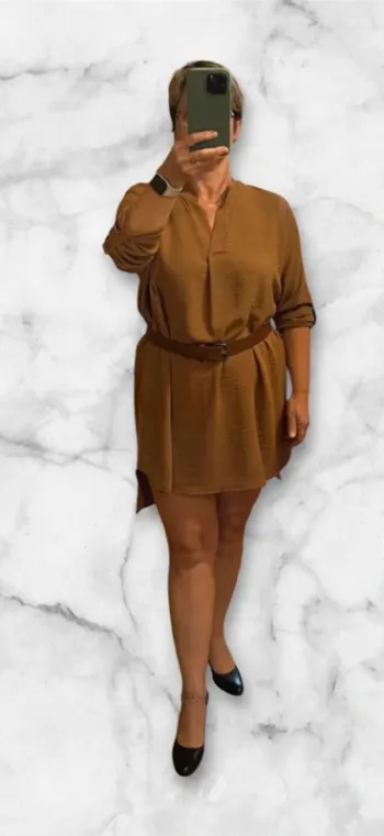 Robe Camel, taille 38 by JE création neuve
