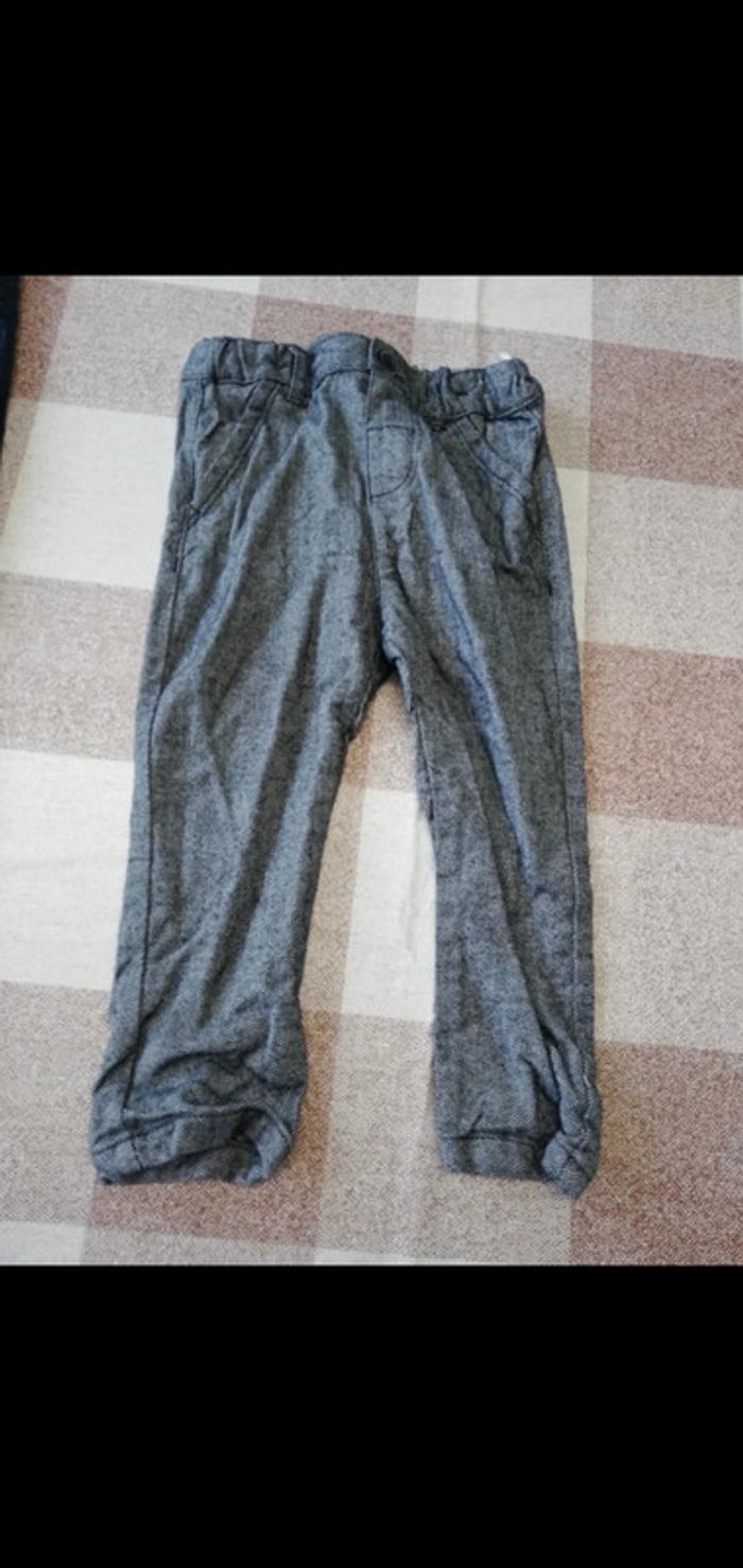 Pantalon 92 cm gris chiné Baby club C&A