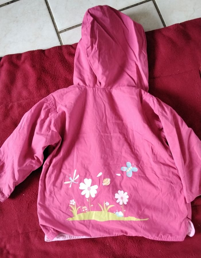 Blouson à capuche,  fermeture et pressions  ,poches,  papillon  ,Graine D 'Eveil, 3 ans - photo numéro 5