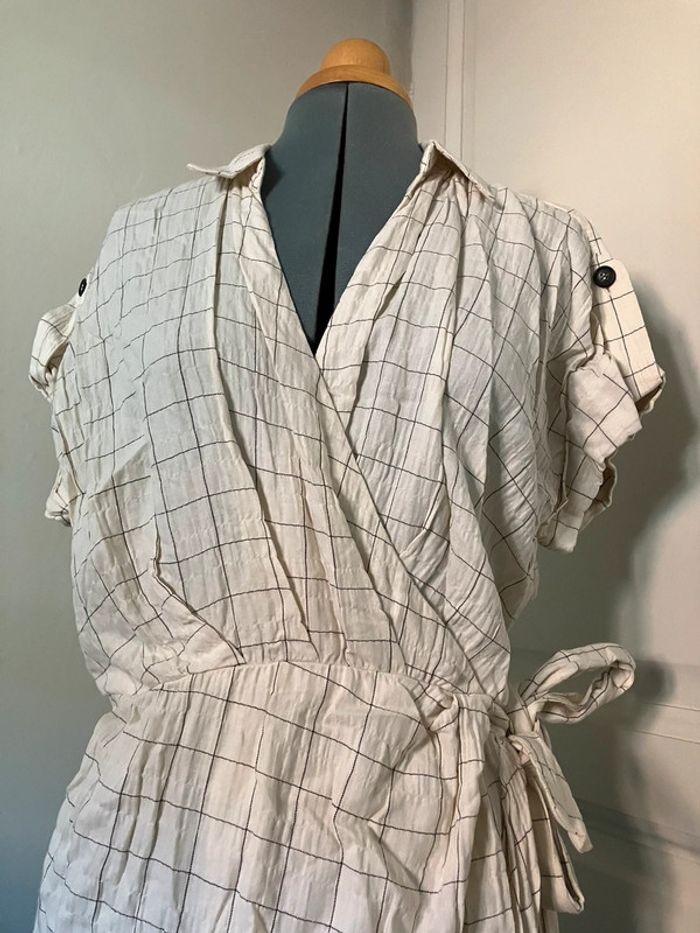 Robe légère portefeuille carreaux fenêtres - photo numéro 2