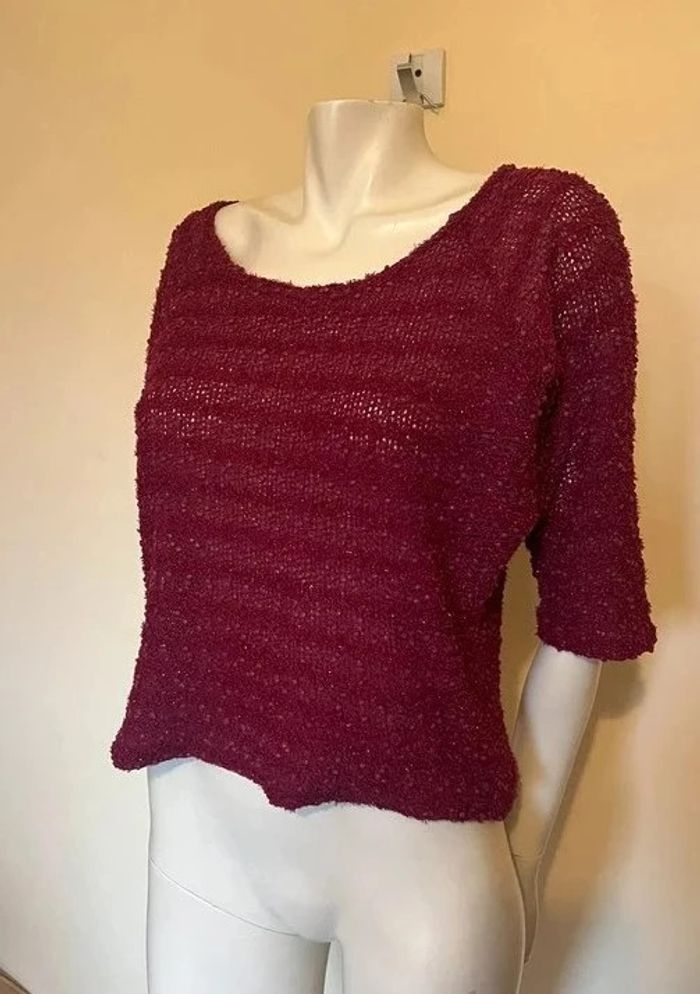 💖 Pull d’hiver fuchsia Cache Cache Taille M 💖 - photo numéro 2