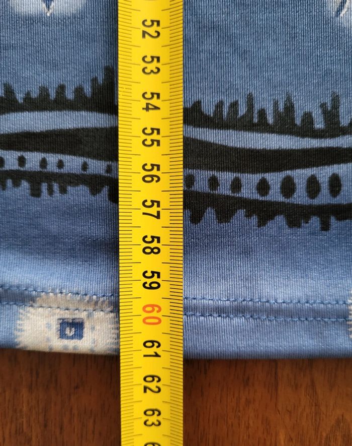 Débardeur à motifs bleu beige irisé Fosby Taille 46 - photo numéro 11