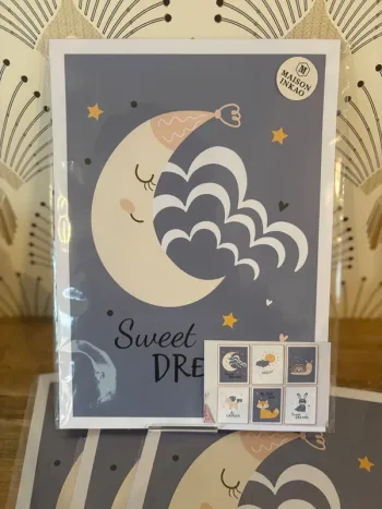 Affiches “Sweet Dreams & Little Magic” pour chambre enfant