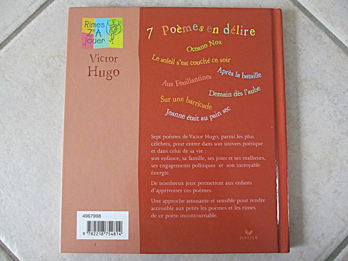 Livre Victor Hugo – 7 Poèmes en Délire - photo numéro 2