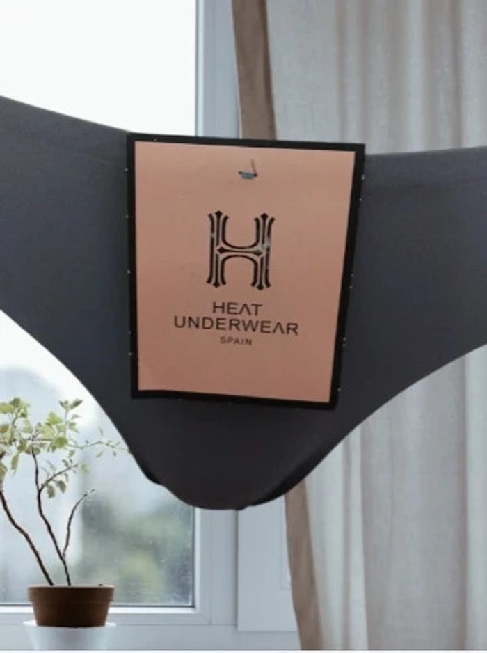 Slip Tanga gris Heat 38 - photo numéro 6