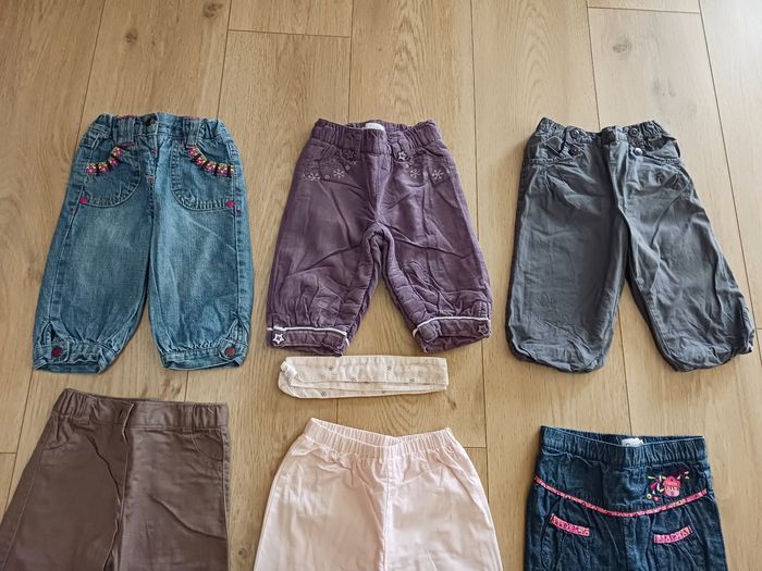Lot de 7 pantalons 6 mois - photo numéro 2