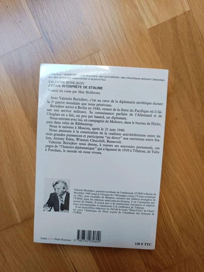 Livre j'étais interprète de Staline neuf - photo numéro 2