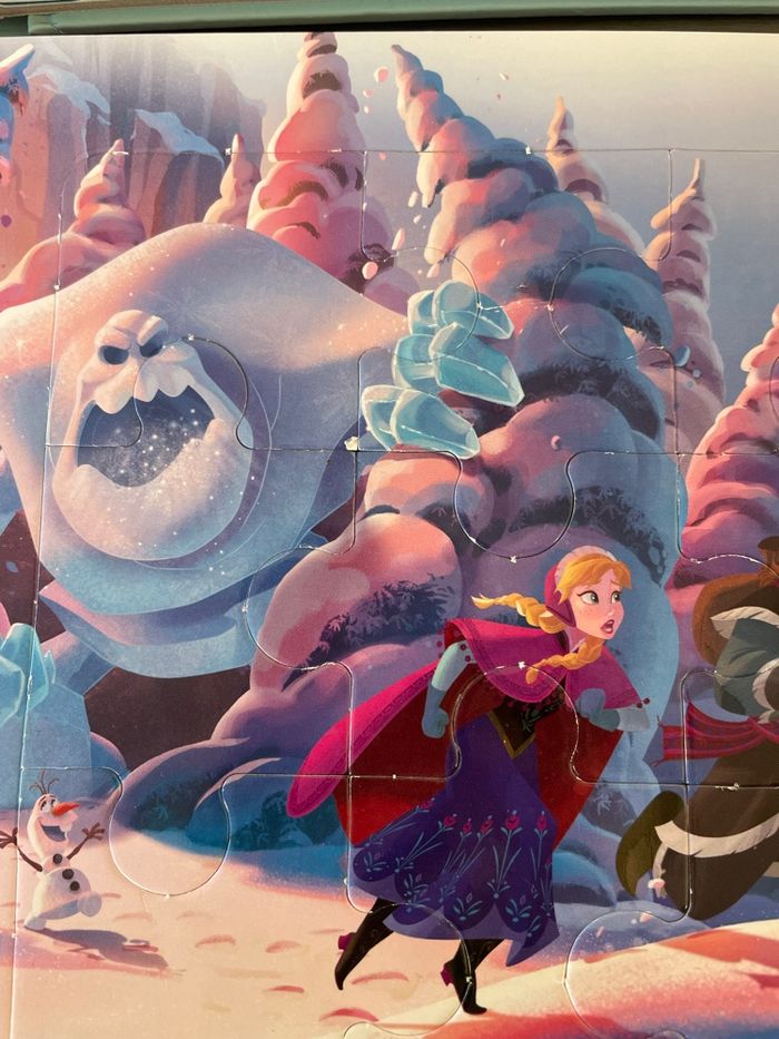 2 livres puzzles la petite sirène et la reine des neiges - photo numéro 9
