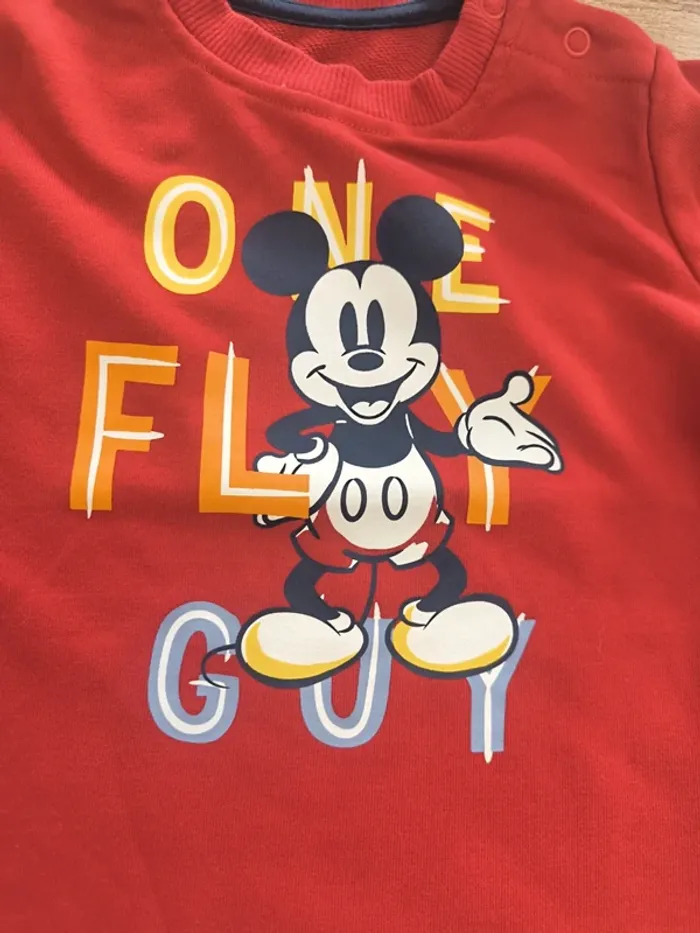 Sweat léger garçon 12 mois 80cm Disney Mickey - photo numéro 3