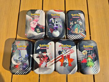 Lot de 7 mini tins EV 10.5