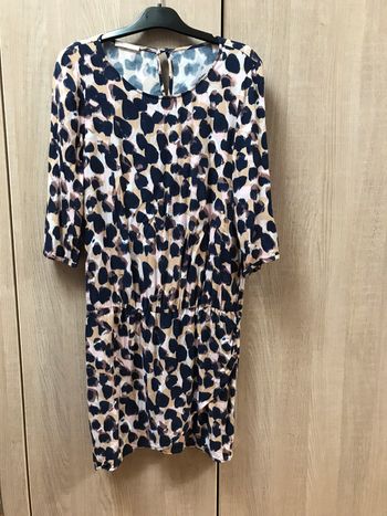 Robe promod bleu beige et rose