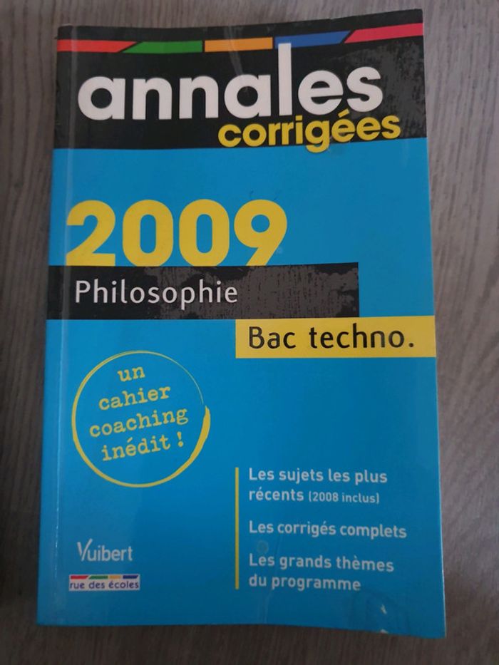 Annales philosophie bac technologique