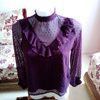 Blouse prune femme 💜