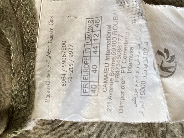 Chemisier Kaki T40 - photo numéro 7